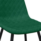 Eetkamerstoelen 4 st fluweel donkergroen - AllerleiShop