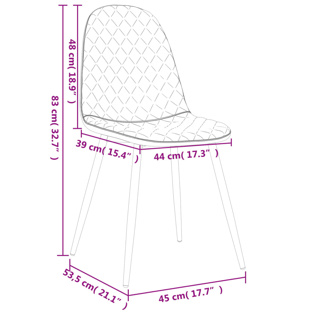 Eetkamerstoelen 4 st fluweel donkergroen - AllerleiShop