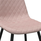 Eetkamerstoelen 4 st fluweel roze - AllerleiShop