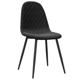 Eetkamerstoelen 4 st fluweel zwart - AllerleiShop