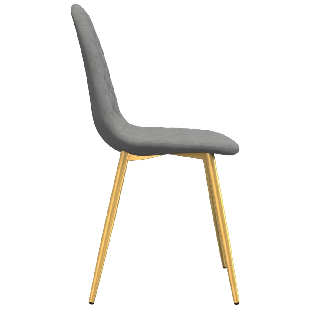 Eetkamerstoelen 2 st fluweel lichtgrijs - AllerleiShop