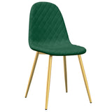 Eetkamerstoelen 2 st fluweel donkergroen - AllerleiShop