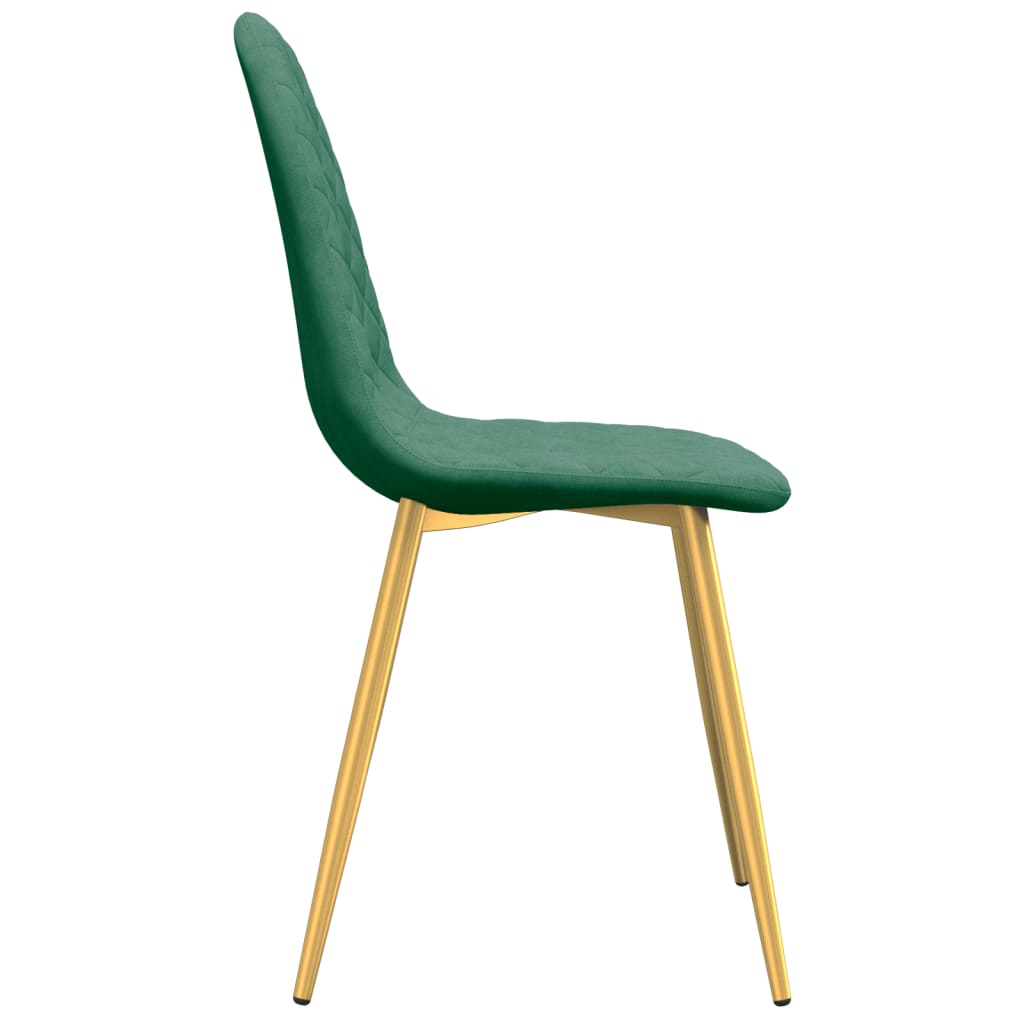 Eetkamerstoelen 2 st fluweel donkergroen - AllerleiShop