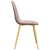 Eetkamerstoelen 2 st fluweel roze - AllerleiShop