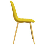 Eetkamerstoelen 2 st fluweel mosterdgeel - AllerleiShop