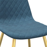 Eetkamerstoelen 4 st fluweel blauw - AllerleiShop