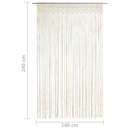 Gordijn macramé 140x240 cm katoen - AllerleiShop