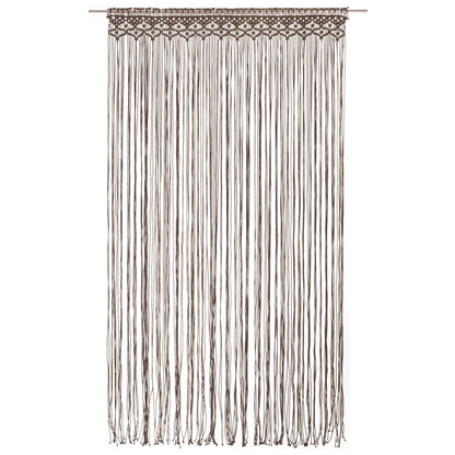 Gordijn macramé 140x240 cm katoen taupe - AllerleiShop