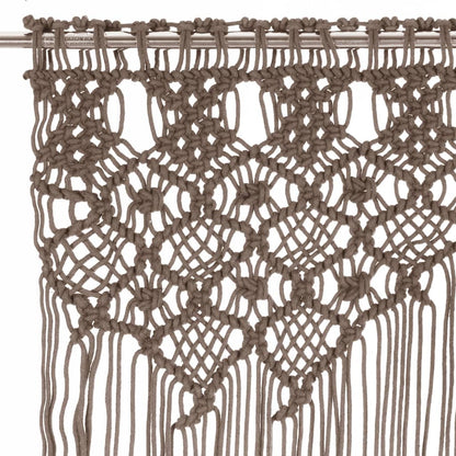 Gordijn macramé 140x240 cm katoen taupe - AllerleiShop