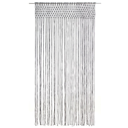 Gordijn macramé 140x240 cm katoen antraciet - AllerleiShop