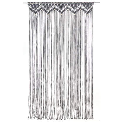 Gordijn macramé 140x240 cm katoen antraciet - AllerleiShop