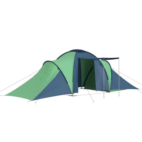 Tent 6-persoons blauw en groen