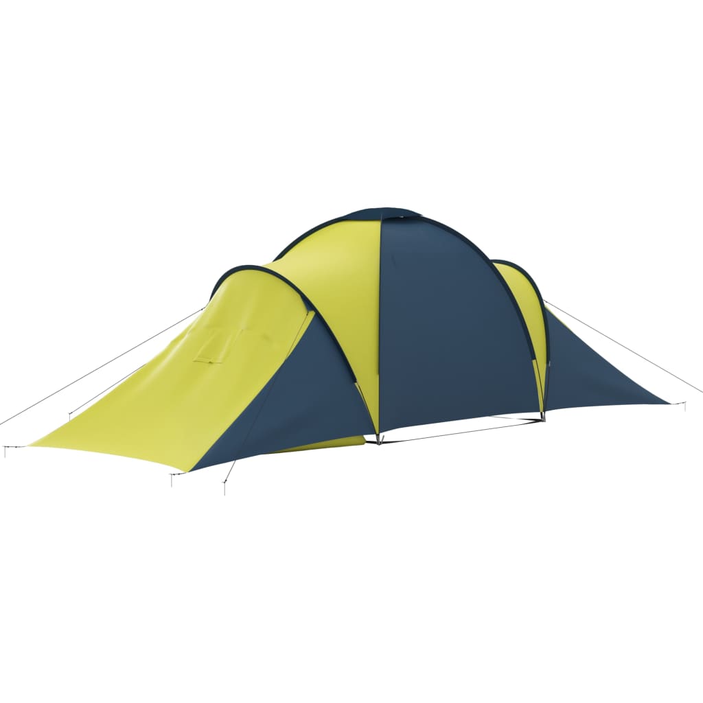 Tent 6-persoons blauw en geel - AllerleiShop