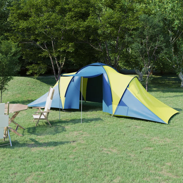 Tent 6-persoons blauw en geel - AllerleiShop