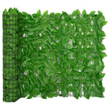 Balkonscherm met groene bladeren 400x100 cm