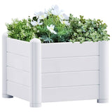 Plantenbak verhoogd 43x43x35 cm PP wit