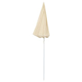 Parasol met stalen paal 180 cm zandkleurig