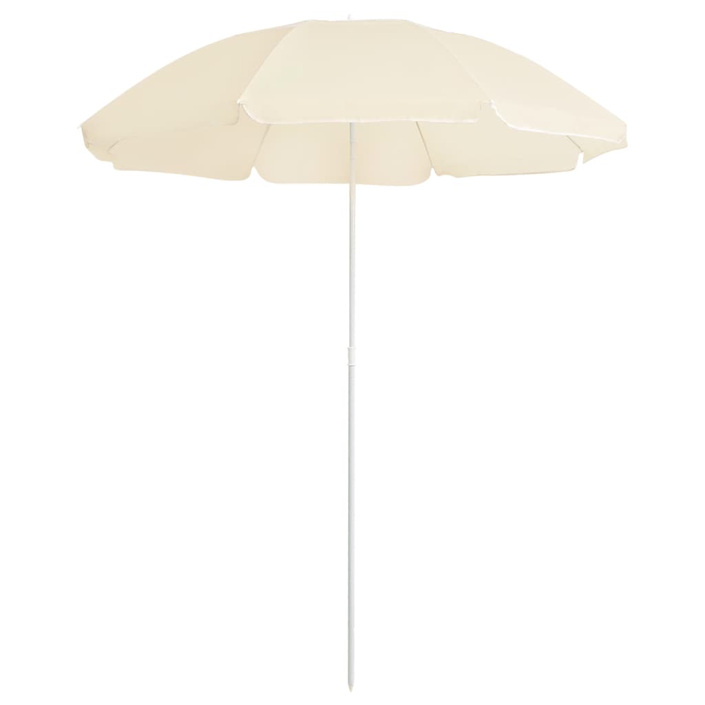 Parasol met stalen paal 180 cm zandkleurig