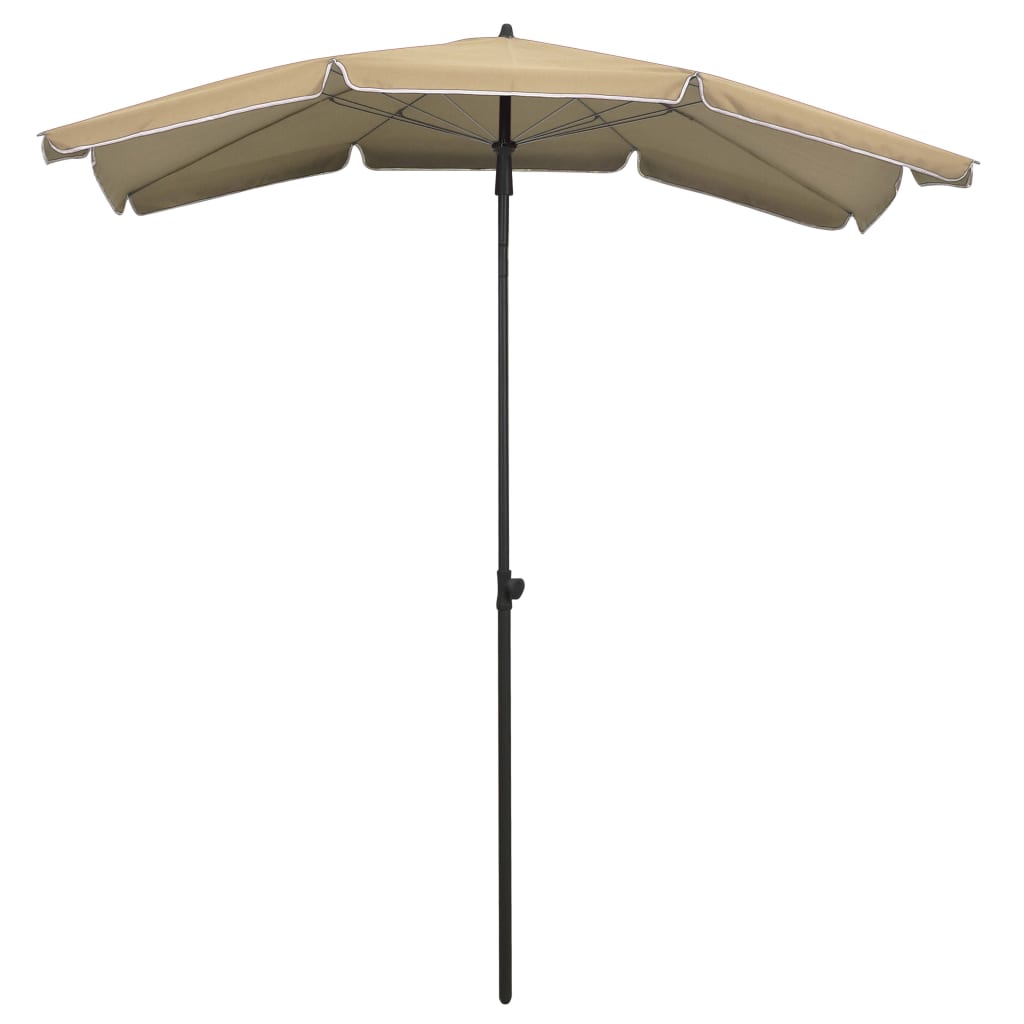 Parasol met paal 200x130 cm taupe