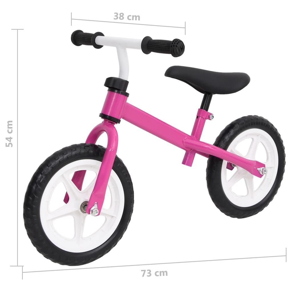 Loopfiets met 9,5 inch wielen roze - AllerleiShop