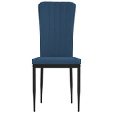 Eetkamerstoelen 2 st fluweel blauw - AllerleiShop