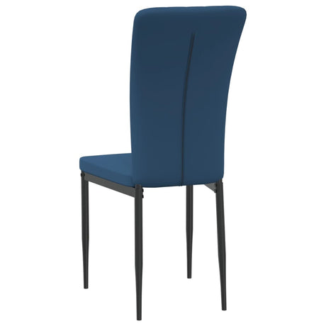 Eetkamerstoelen 2 st fluweel blauw - AllerleiShop