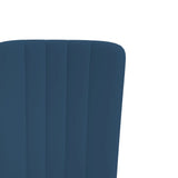 Eetkamerstoelen 2 st fluweel blauw - AllerleiShop