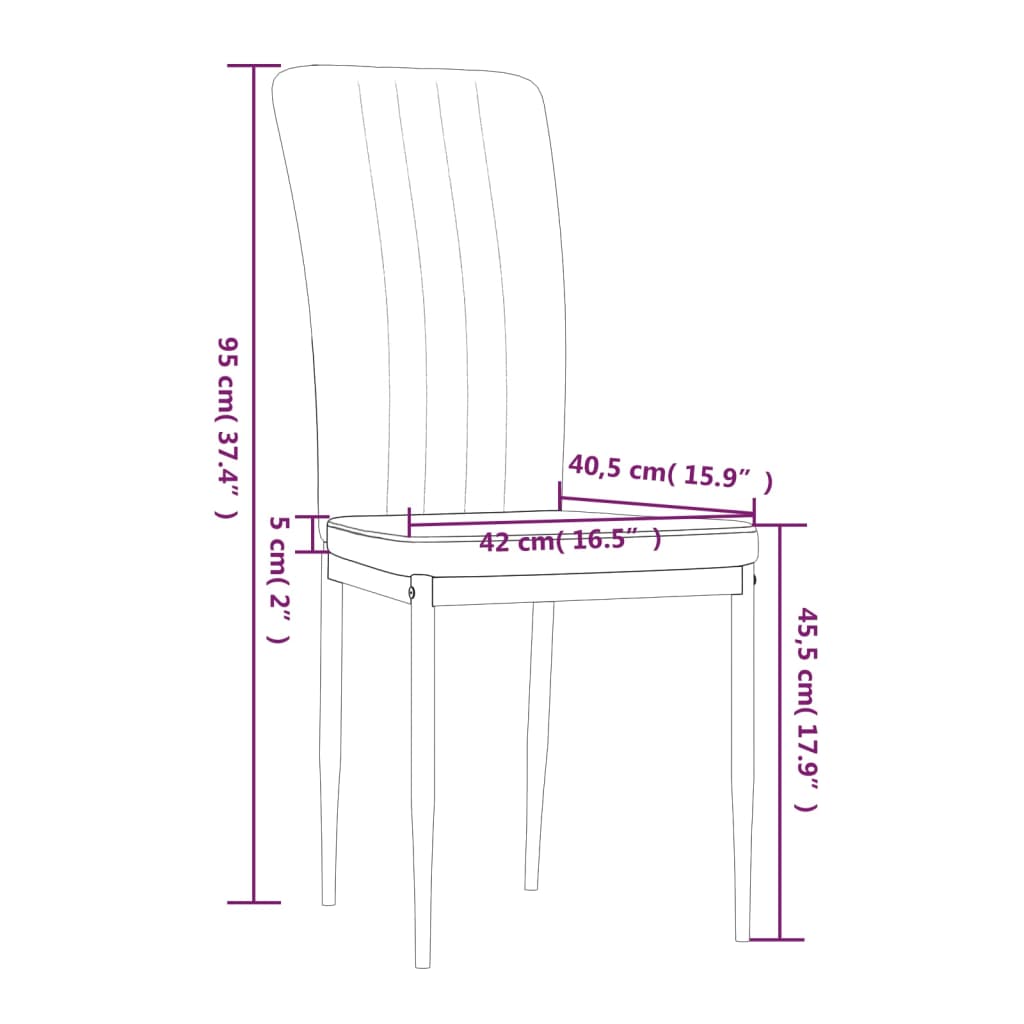 Eetkamerstoelen 2 st fluweel lichtgrijs - AllerleiShop