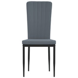 Eetkamerstoelen 2 st fluweel donkergrijs - AllerleiShop