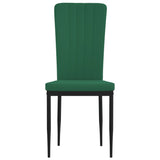 Eetkamerstoelen 2 st fluweel donkergroen - AllerleiShop