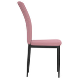 Eetkamerstoelen 2 st fluweel roze - AllerleiShop