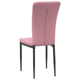 Eetkamerstoelen 2 st fluweel roze - AllerleiShop