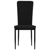 Eetkamerstoelen 2 st fluweel zwart - AllerleiShop