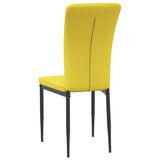 Eetkamerstoelen 2 st fluweel mosterdgeel - AllerleiShop