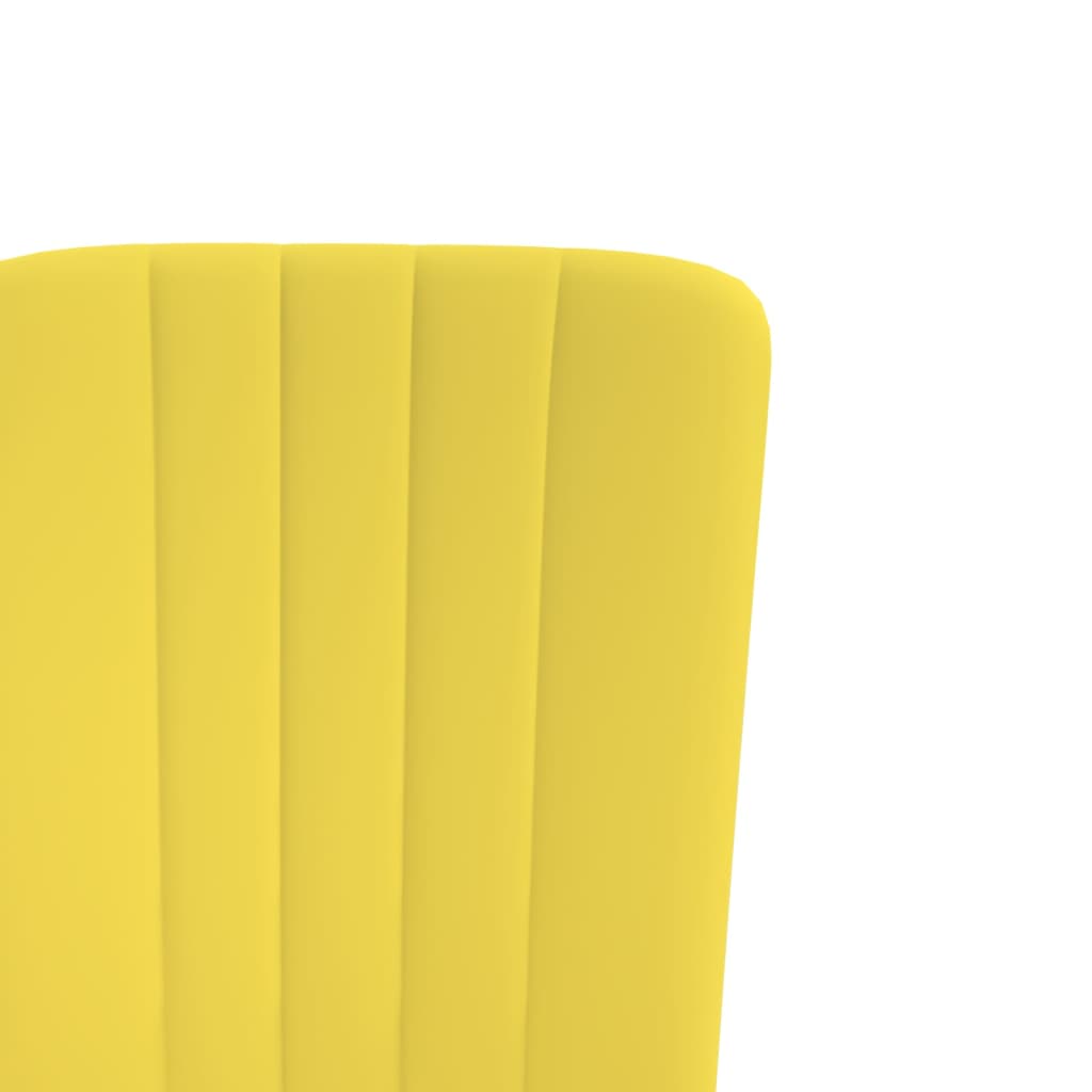 Eetkamerstoelen 2 st fluweel mosterdgeel - AllerleiShop