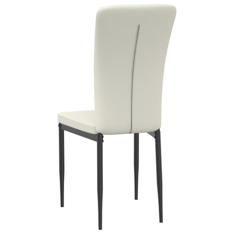 Eetkamerstoelen 2 st fluweel crèmekleurig - AllerleiShop