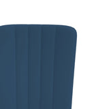 Eetkamerstoelen 4 st fluweel blauw - AllerleiShop