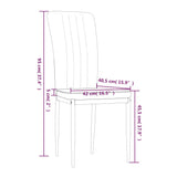 Eetkamerstoelen 4 st fluweel donkergroen - AllerleiShop