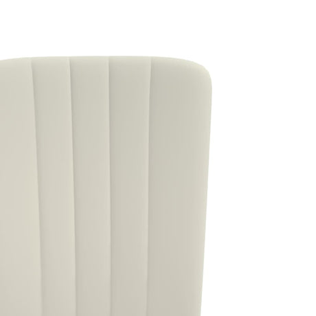 Eetkamerstoelen 4 st fluweel crèmekleurig - AllerleiShop