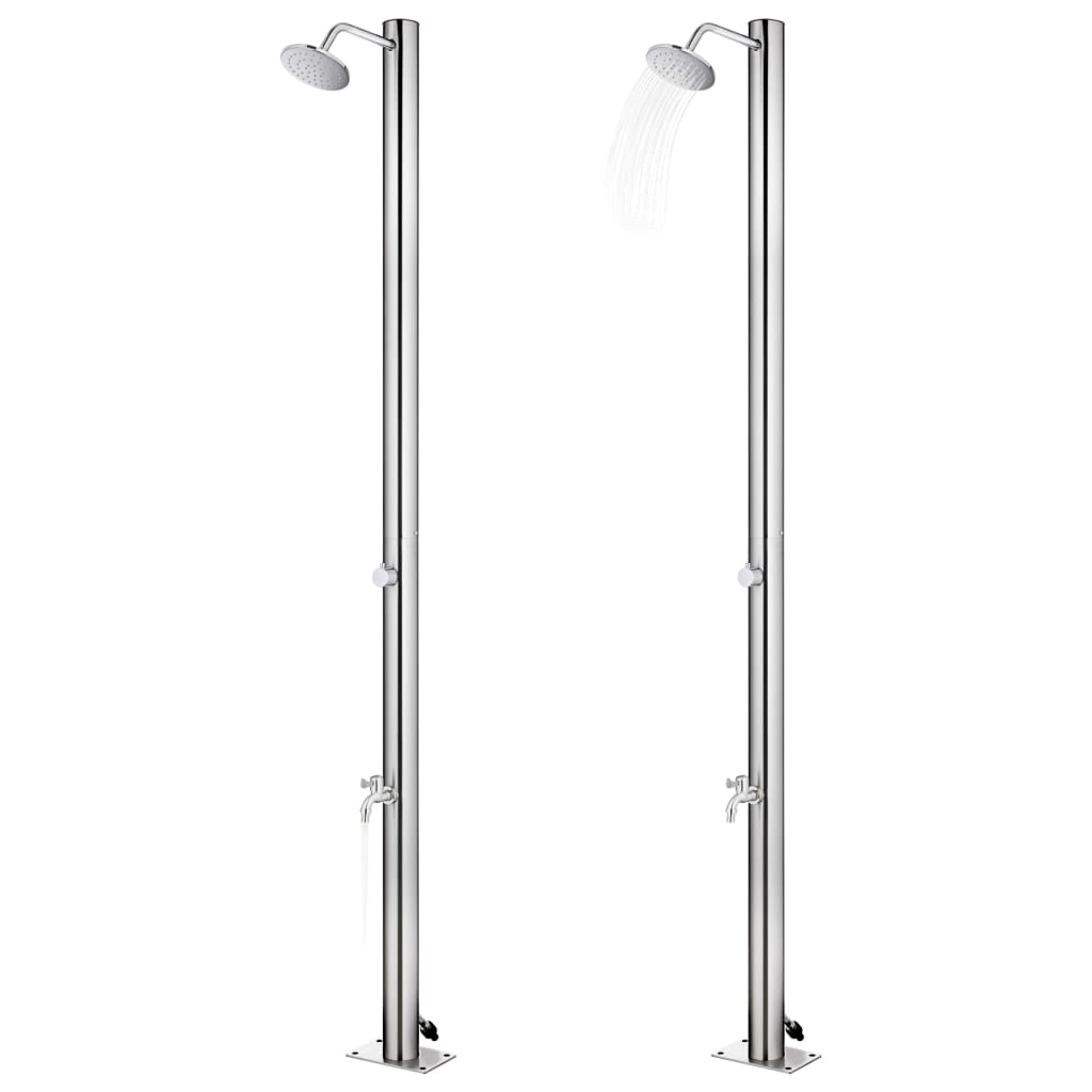 Buitendouche 215 cm roestvrij staal