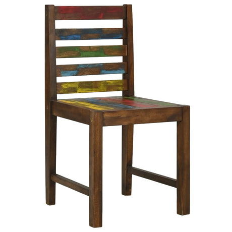 Eetkamerstoelen 2 st massief gerecycled hout - AllerleiShop