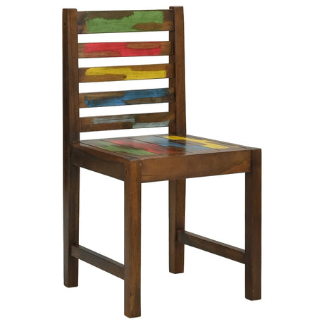 Eetkamerstoelen 2 st massief gerecycled hout - AllerleiShop