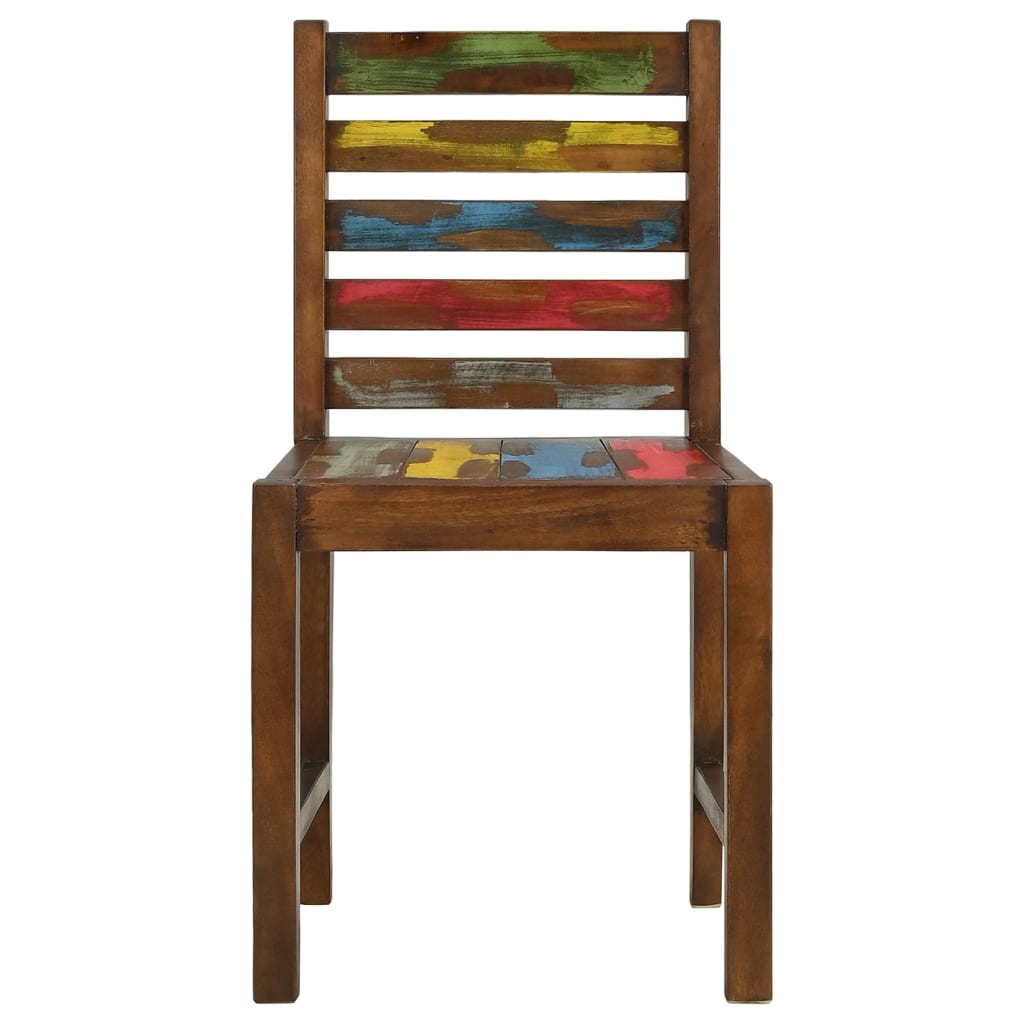 Eetkamerstoelen 4 st massief gerecycled hout - AllerleiShop