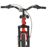 Mountainbike 21 versnellingen 27,5 inch wielen 50 cm frame rood