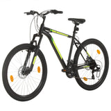 Mountainbike 21 versnellingen 27,5 in wielen 42 cm frame zwart