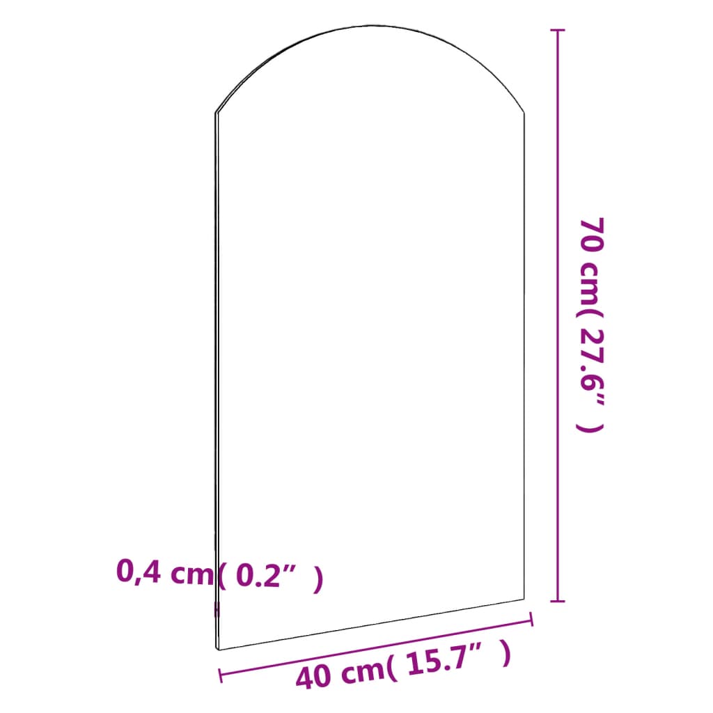 Spiegel 70x40 cm glas - AllerleiShop