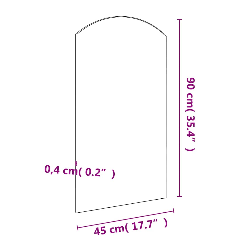 Spiegel 90x45 cm glas - AllerleiShop