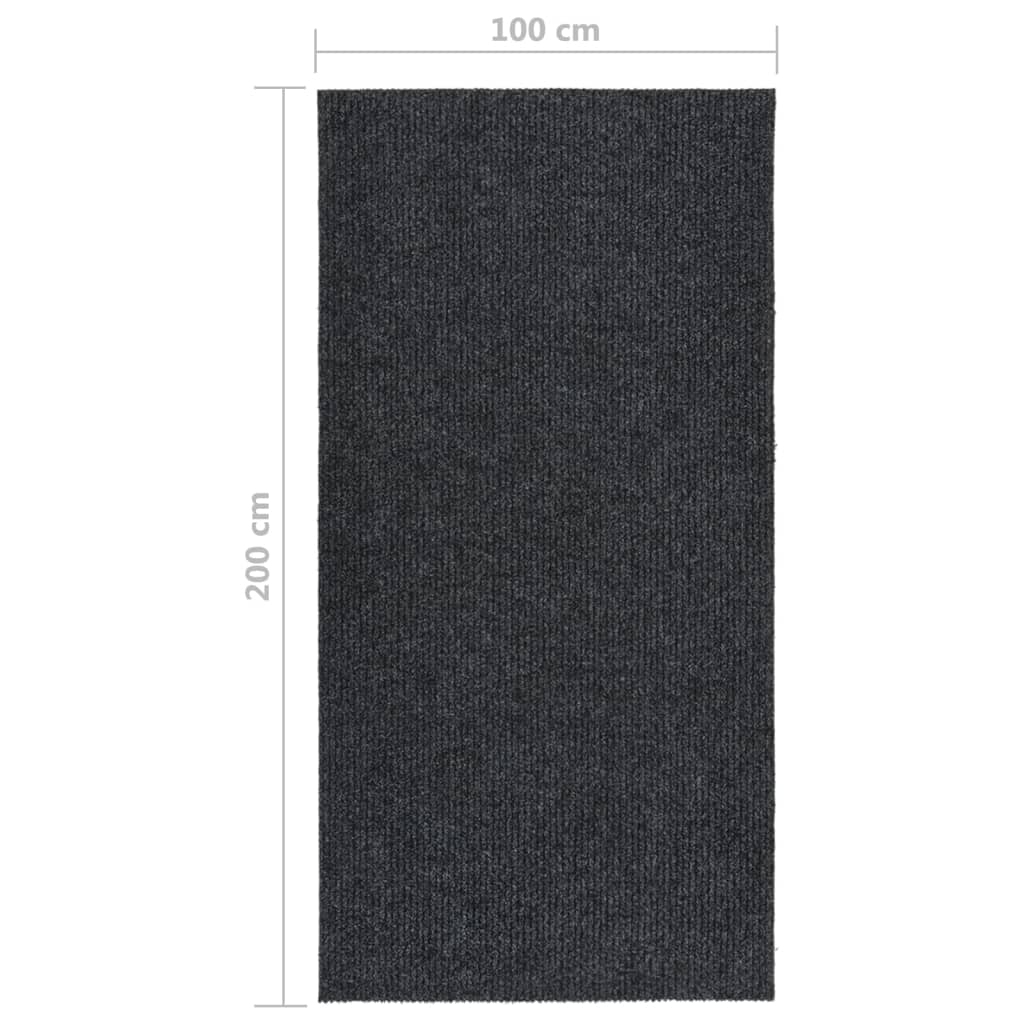 Droogloopmat 100x200 cm antracietkleurig - AllerleiShop