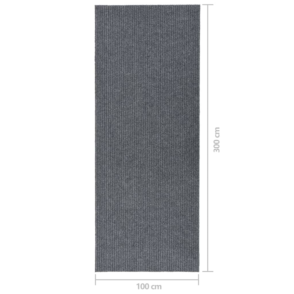 Droogloopmat 100x300 cm grijs - AllerleiShop