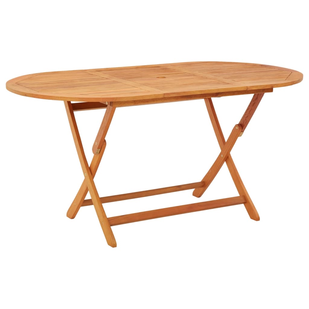 Tuintafel inklapbaar 160x85x75 cm massief eucalyptushout - AllerleiShop